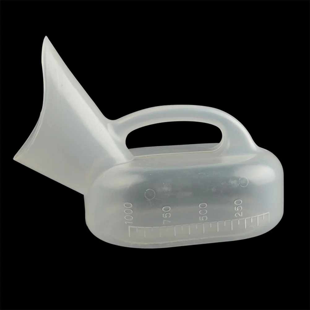 1000 Ml Female Urinal for Hospital Measuring Portable Outdoor Pee Bottle Sanitary Bedridden