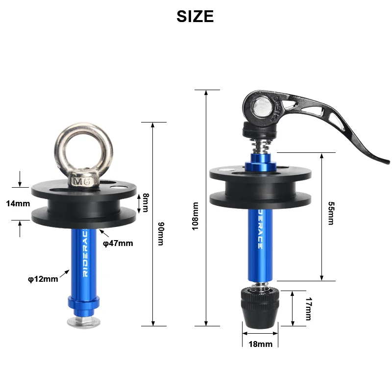 Bicycle Chain Keeper Holder MTB Road Bike Washing Cleaning Chain Fixer Tensioner Tool With Quick Release Barrel Shaft Frame