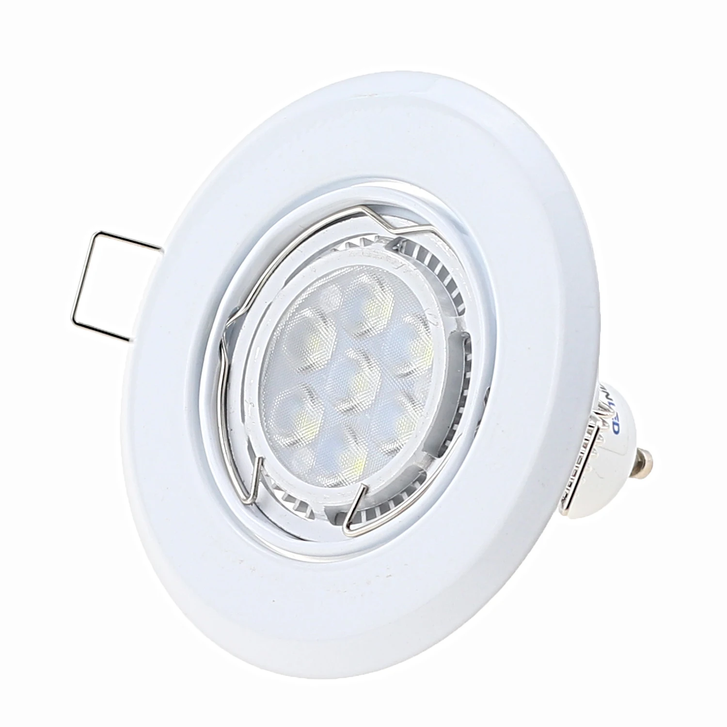 Iron Metal  Hot Sell Round Down GU10 MR16 E27 White Black LED Downlight Recessed Fixture