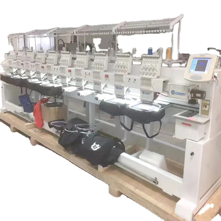 Best Supplier 8 HEADS Embroidery Machine Twelve Needles Used Computerized Control