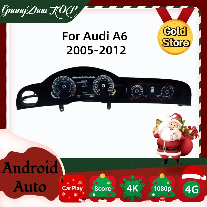 

Android13 HD Screen For Audi A6 2005-2012 Carplay Car GPS Navigation Auto Stereo Head Unit Multimedia Player Car Radio Music AUX
