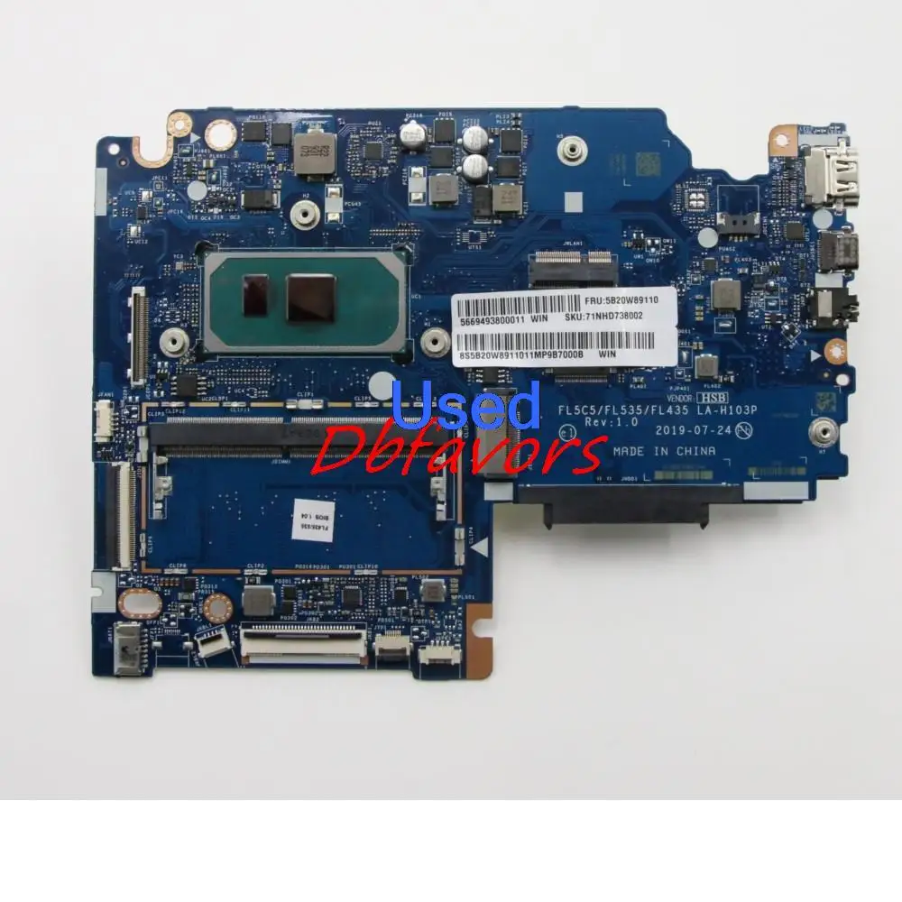 Used For Lenovo Ideapad S340-15IIL Motherboard With CPU I3-1005G1 UMA 4GB 5B20W89110