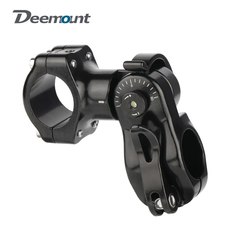 

Deemount Aero Round Handlebar Mount Selfie Stick Quick Release Mainstay Angle Adjust Bicycle Stem Structured Stand W/ 1/4in Hole