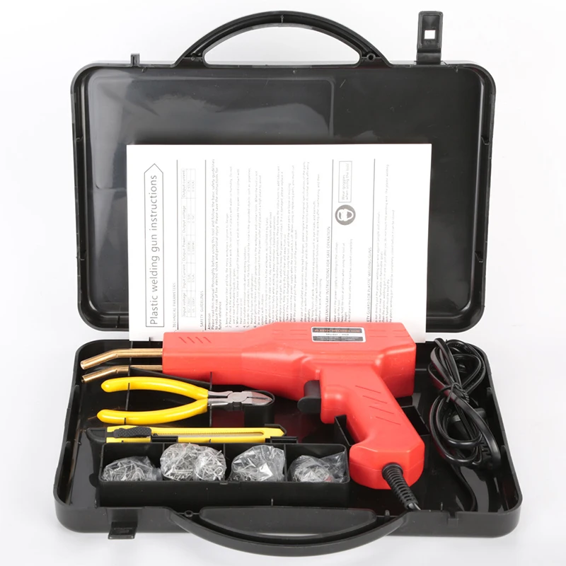 MicroData – torche de réparation de pare-chocs de voiture, soudeur en plastique, agrafeuse thermique, Kit de réparation de pare-chocs, fer à souder de réparation en plastique avec 200 clous