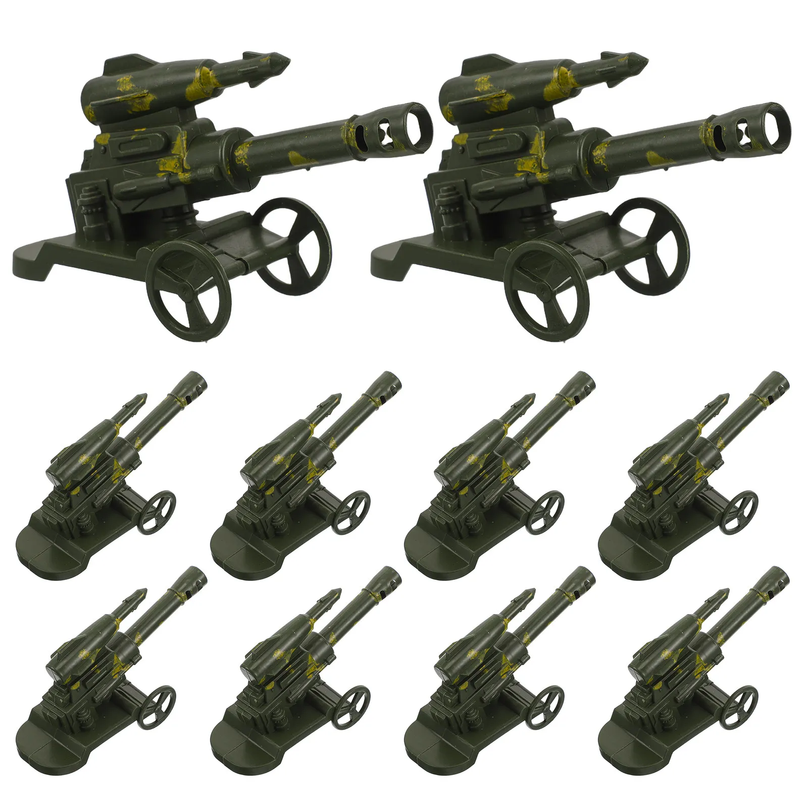 

10Pcs Camouflage Rocket Launcher Tank Detail Craft for Kids and Adults Educational Mini Vehicle Action Figure