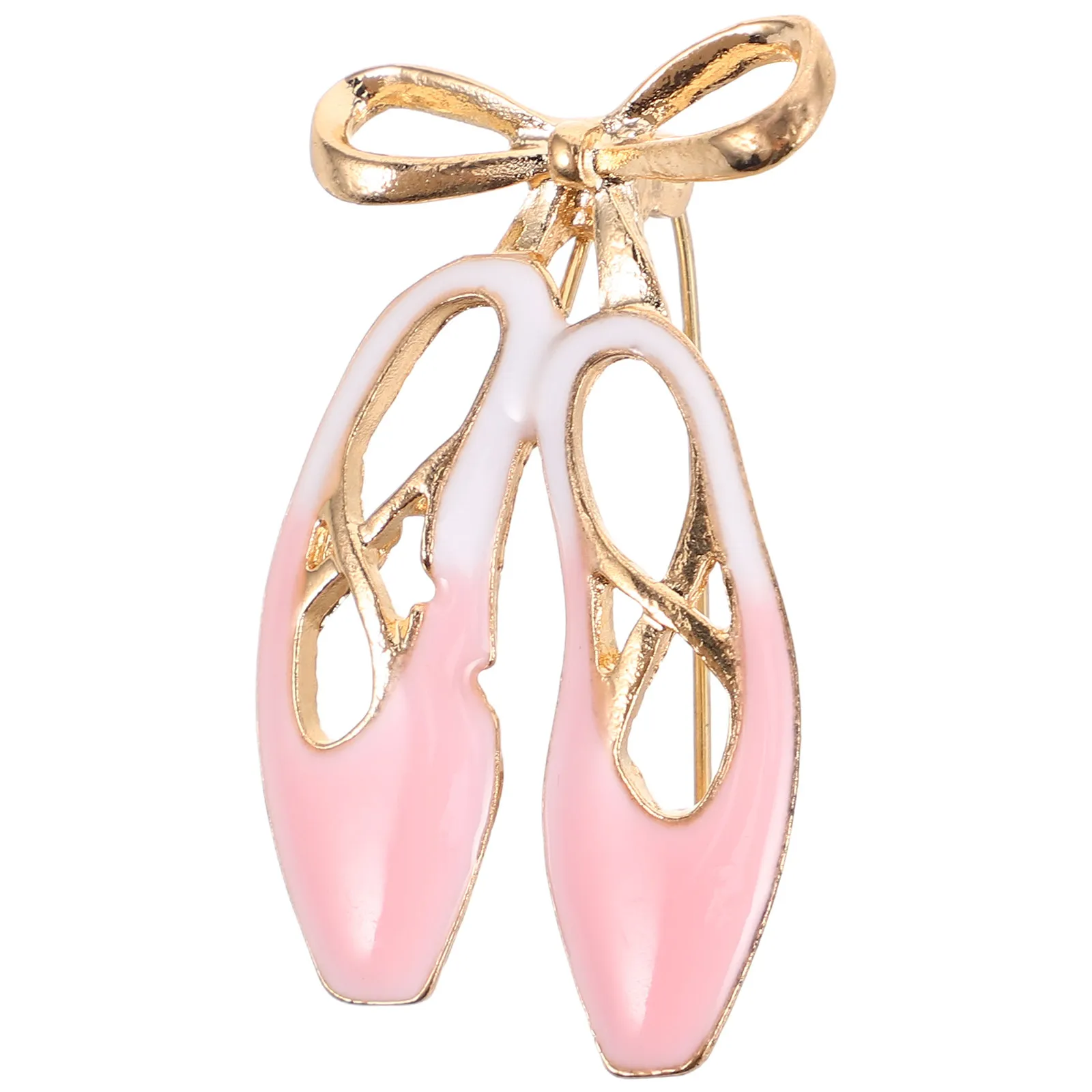 Ballet Shoe Brooch Women Alloy Enamel Pin Sophisticated Dance Award Pin Ballet Pointe Shoe Accessory Ladies Fashion Brooch Lapel