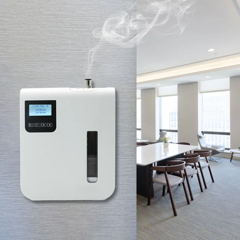 300ML Oil Visible Plastic Wall-Mounted Commercial Scent Machine Hotel Home APP Remote Control Aroma Diffusers