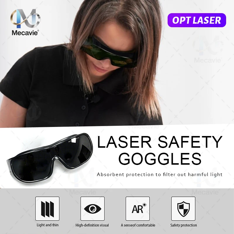 Gafas láser de protección láser 10600nm OD6 UV400 532nm 808nm 1064nm Gafas de seguridad láser Gafas OPT Gafas protectoras láser