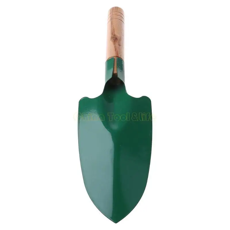 57QF Wooden Handle Reinforced Gardening Shovel Loose Soil Planting Easy Use