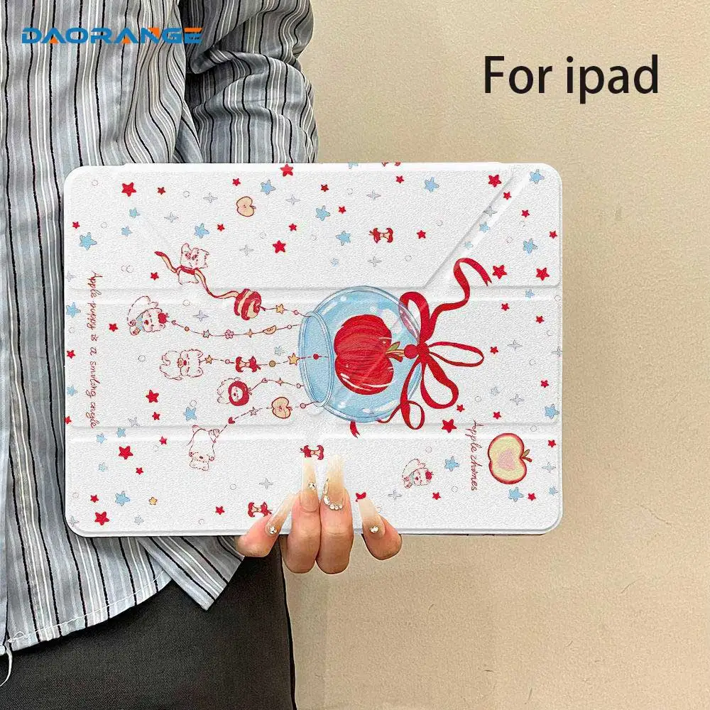 

Чехол для iPad Air 11, чехол для iPad 10-го поколения, 11-го A16, 9-го поколения, чехол для iPad Pro11 4 5 10,9 дюйма 12,9 M2 M3 M4, чехол-держатель для карандашей