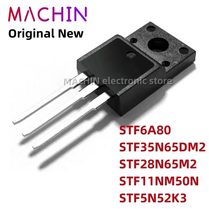 1pcs STF6A80 STF35N65DM2 STF28N65M2 STF11NM50N STF5N52K3 TO220F MOS FET TO-220F