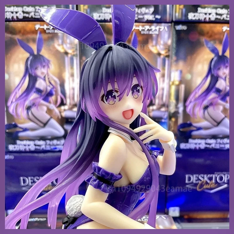 

In Stock Date A Live Anime Yatogami Tohka Figure Desktop Cute Bunny Girl Style Model Collection Aciton Figure Pvc Toys Gifts