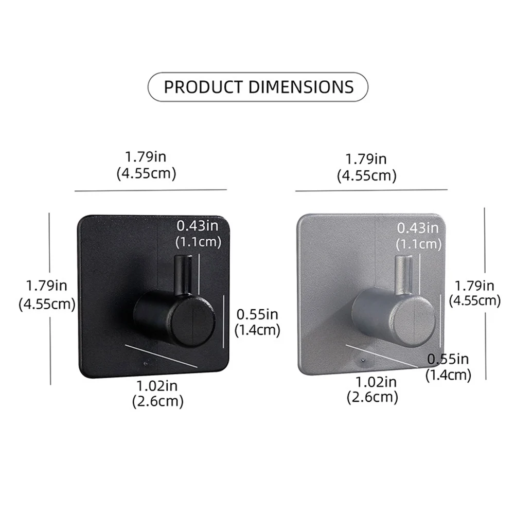Perchero de pared autoadhesivo de plástico, soporte para llaves, ganchos para ropa, toallas, baños, perchas de cocina, Hardware para el hogar