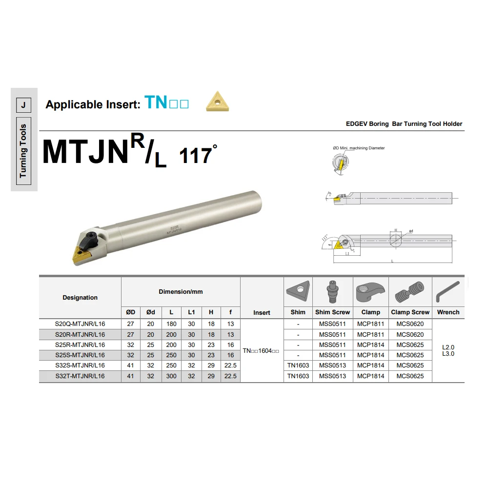 TNMG160404R TNMG160408R TNMG 160404R 160404L 160408L - VF UF MC MS Cermet تحول إدراج MTJNR MTJNL 2020 2525 مخرطة أداة حامل #5