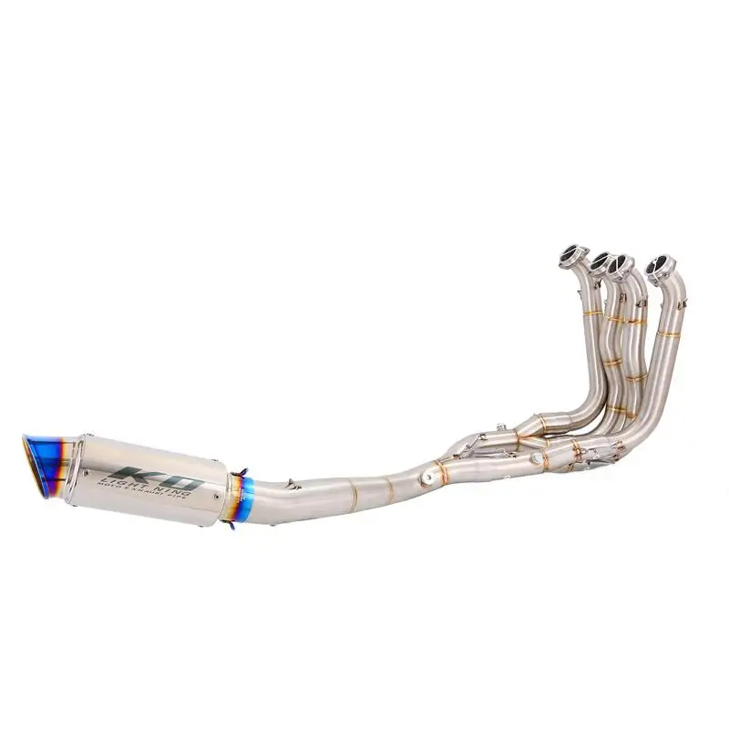 Slip On For BMW S1000R 2015-2018 S1000RR 2010-2018 60.5mm Motorcycle Full Exhaust System Stainless Steel Front Link Pipe Muffler