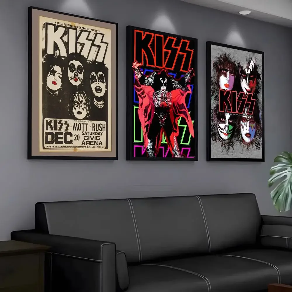 Rock Band K-Kiss Poster Modern PP Paper Wall Art Sticker Minimalist Decorative for Home Wall Decor Gift view 2