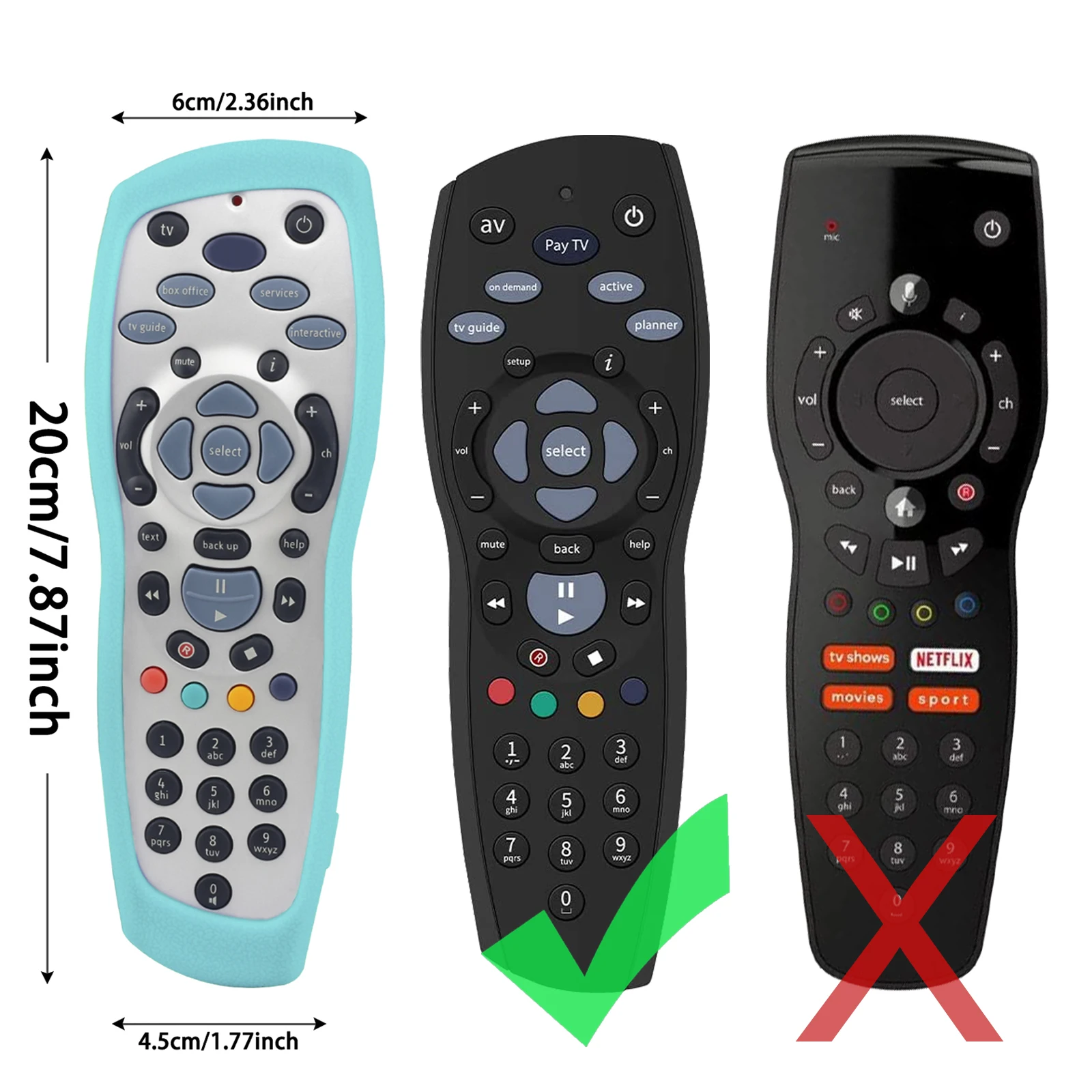 Funda de Control remoto para SKY + Plus HD Box 2017 REV 9F TV, Protector a prueba de polvo, cubierta suave de silicona duradera