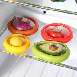 Reusable Fresh Storage Box, Fruit Vegetable Container Fresh Box, Avocado Tomato Lemon Onion Fresh-Keeping Crisper Kitchen Gadget