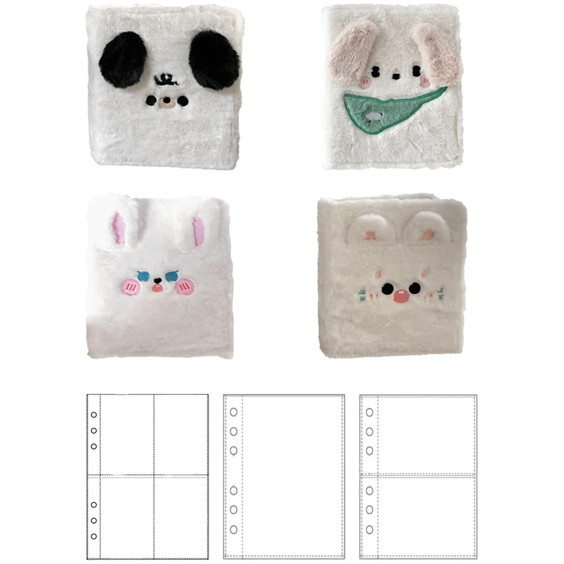 B1-Album dentro da página, suporte para cartão fotográfico, livro de cartão removível, livro de armazenamento, papelaria kawaii, álbuns de fotos