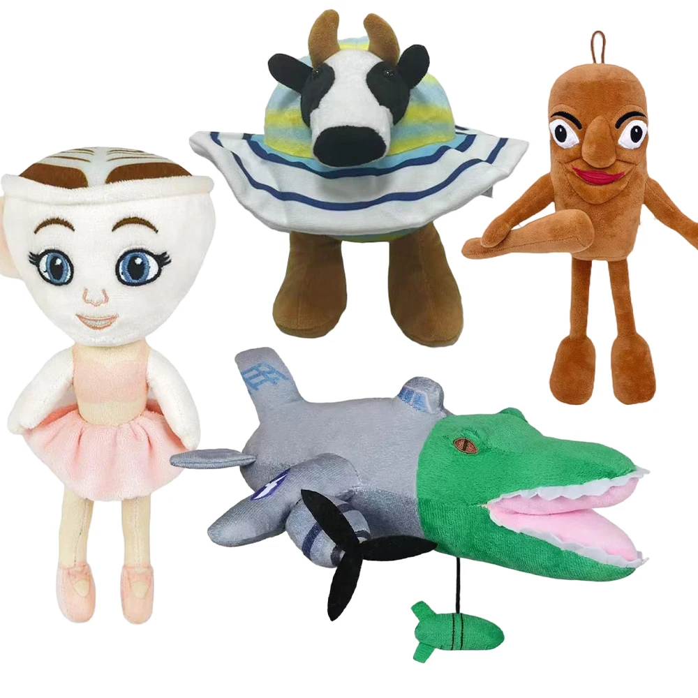 Hot Sale Italian Brainrot Tung Tung Tung Sahur Plush Toys Tungtung Sahur Tralalero Tralala Shark Plush Soft Stuffed Doll Gifts~