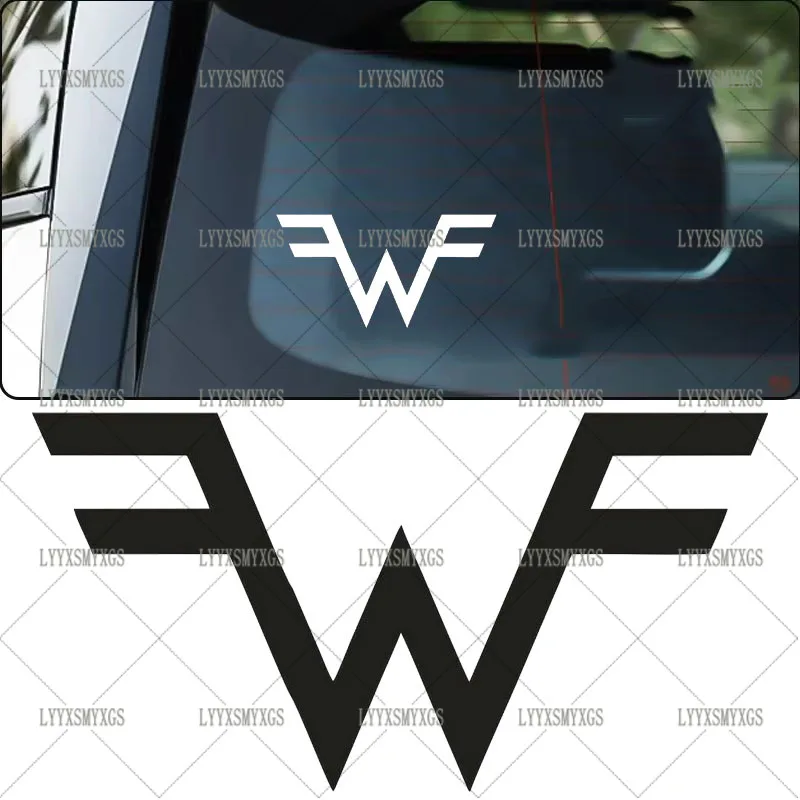 

Self-Adhesive Custom Weezer Music Band Car Stickers Waterproof Sunscreen Vinyl Decal PVC wholesale Car Accessories