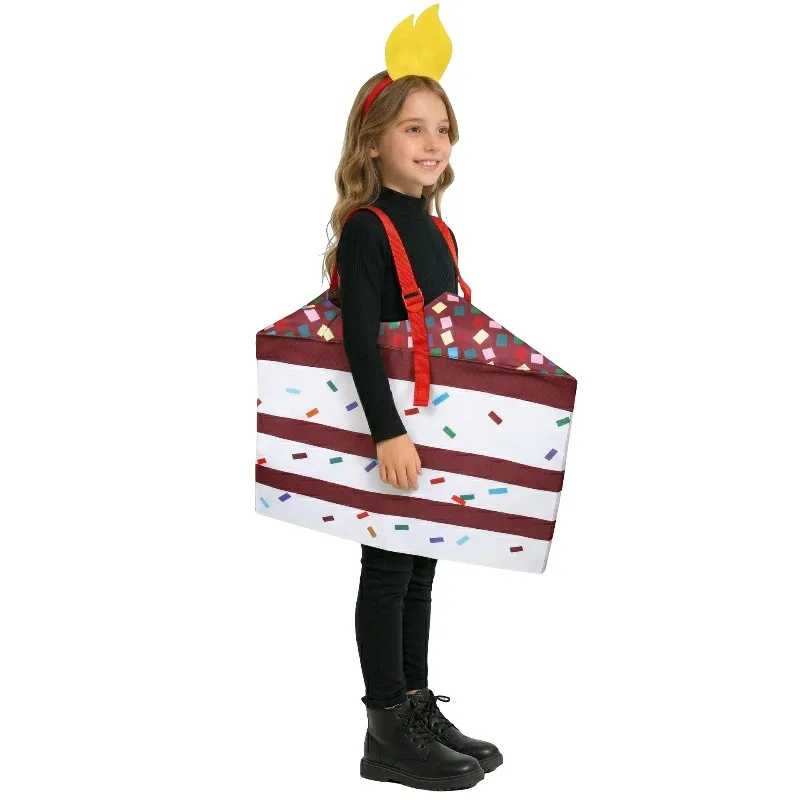 Halloween Cosplay Costume Funny Food Long Sleeves Jumpsuit Accessories Suit Performance Party Role Playing Outfits for Girls