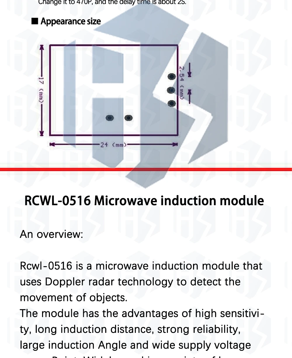 1 ~ 10PCS RCWL-0516 RCWL-0515 mikrowelle radar sensor modul Menschlichen körper induktion schalter modul Intelligente sensor – Detail 6