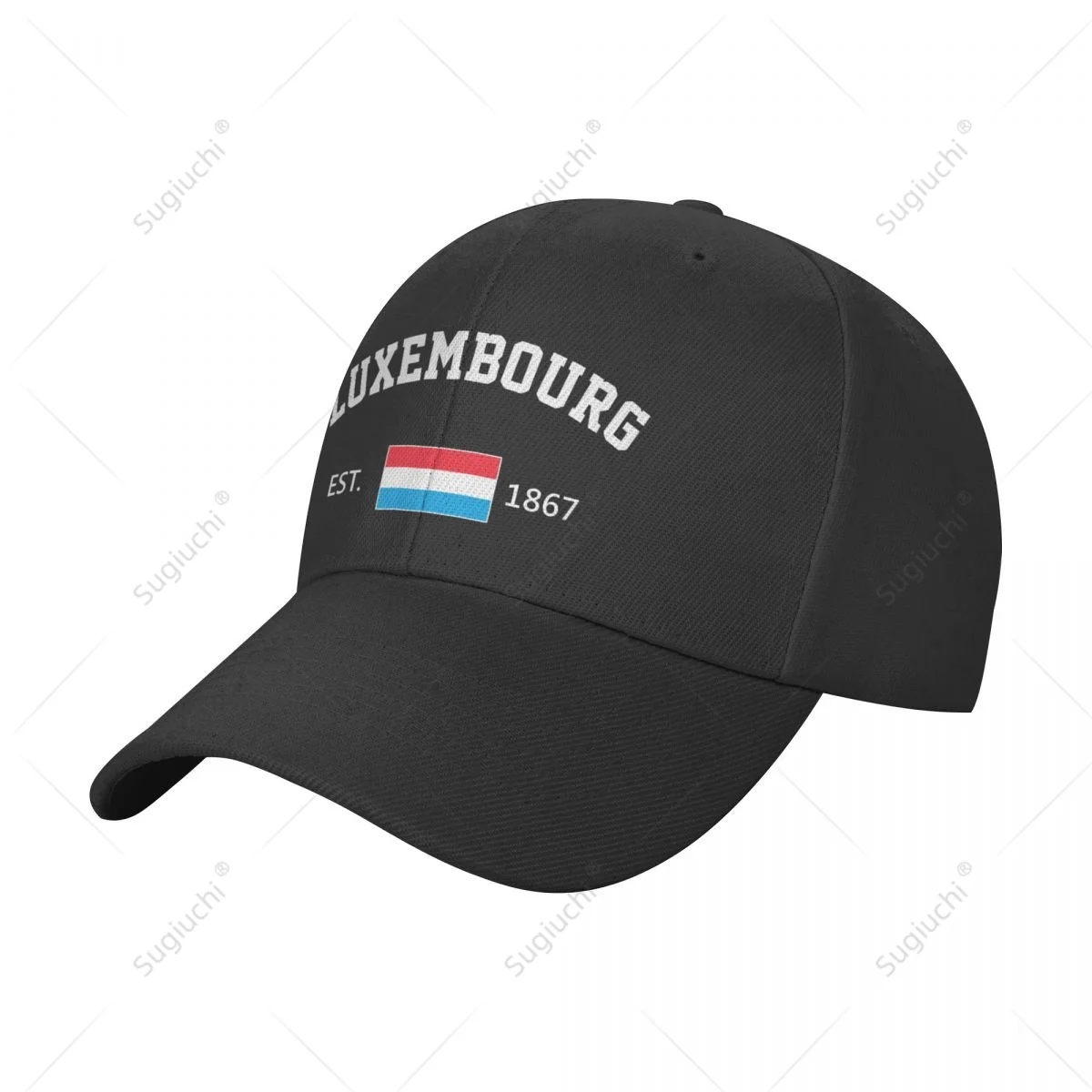 Unisex Baseball Cap Luxembourg EST.1867 Independence Day Wild Sun Shade Peaked Adjustable Outdoor Caps for Men Women