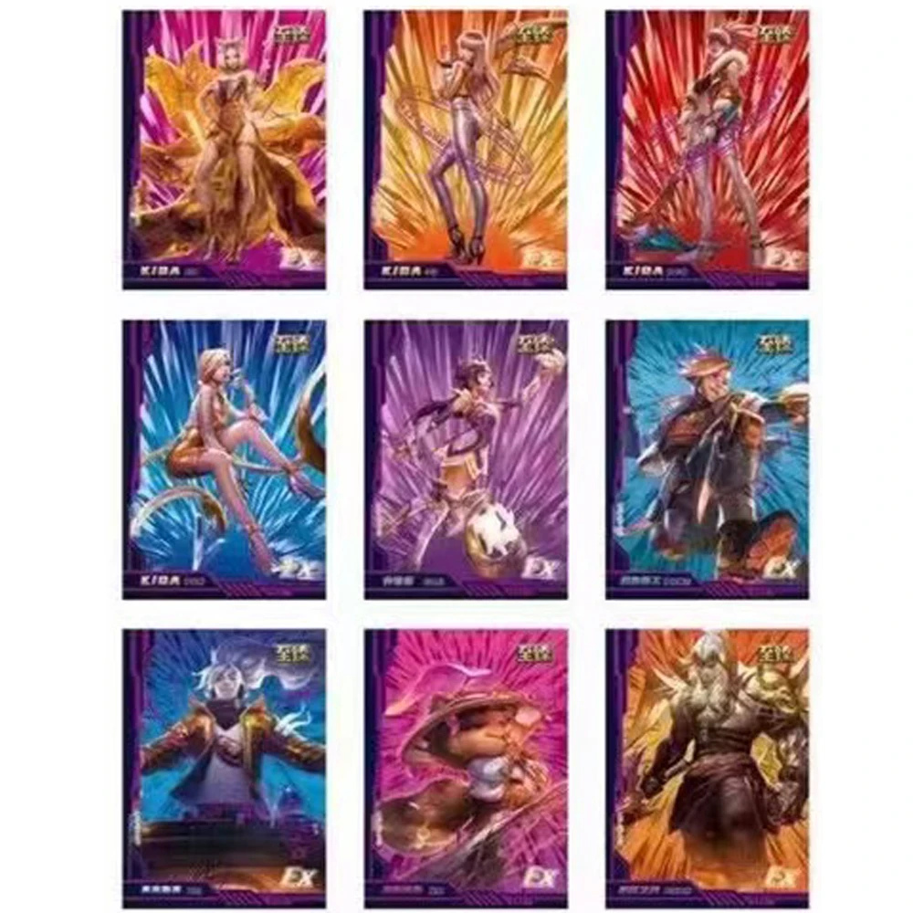 League of Legends Collection Card Kids Toys Gift Winning Signature Hollow LOL Game Cards EDG Goddess Hero Paper Carta