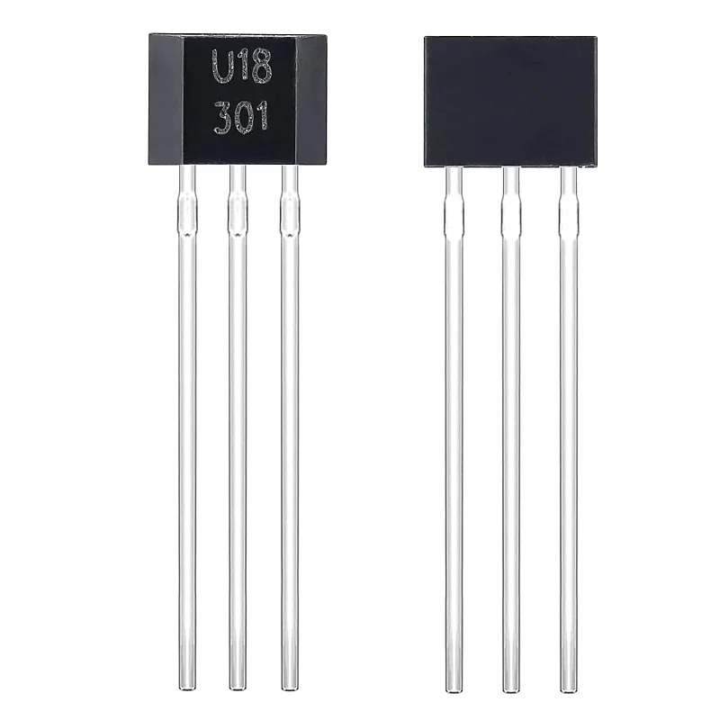 U18 Hall Effect sensor, US1881 Hall Effect sensor, 3-pin magnetic detector, OH1881 Hall Effect lock,TO-92 Hall sensor (20 packs)