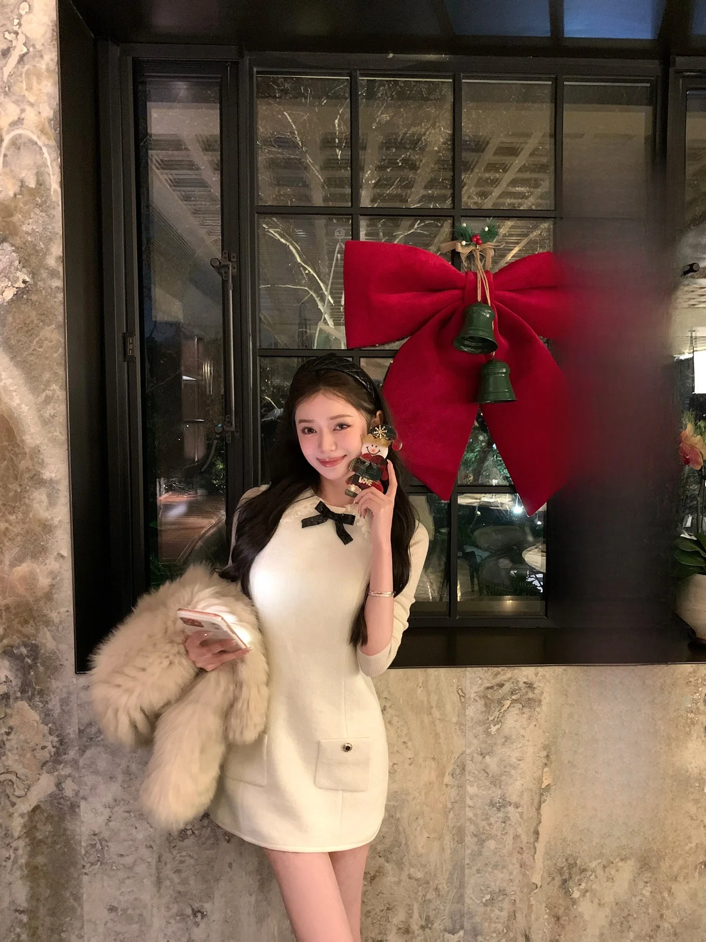 

Женский облегающий длинный жилет-юбка из смесовой шерсти с блестками и узлом, коллекция Jennifer Chanl Special Holiday Glitter