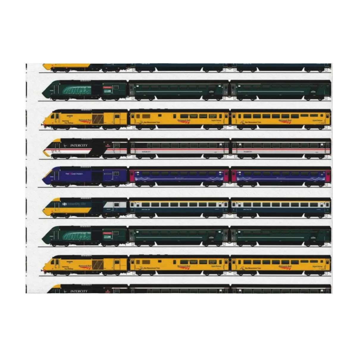 

CLASS 43 INTERCITY 125 LOCOMOTIVES Throw Blanket Hairy Luxury Brand Thermals For Travel Flannel Blankets