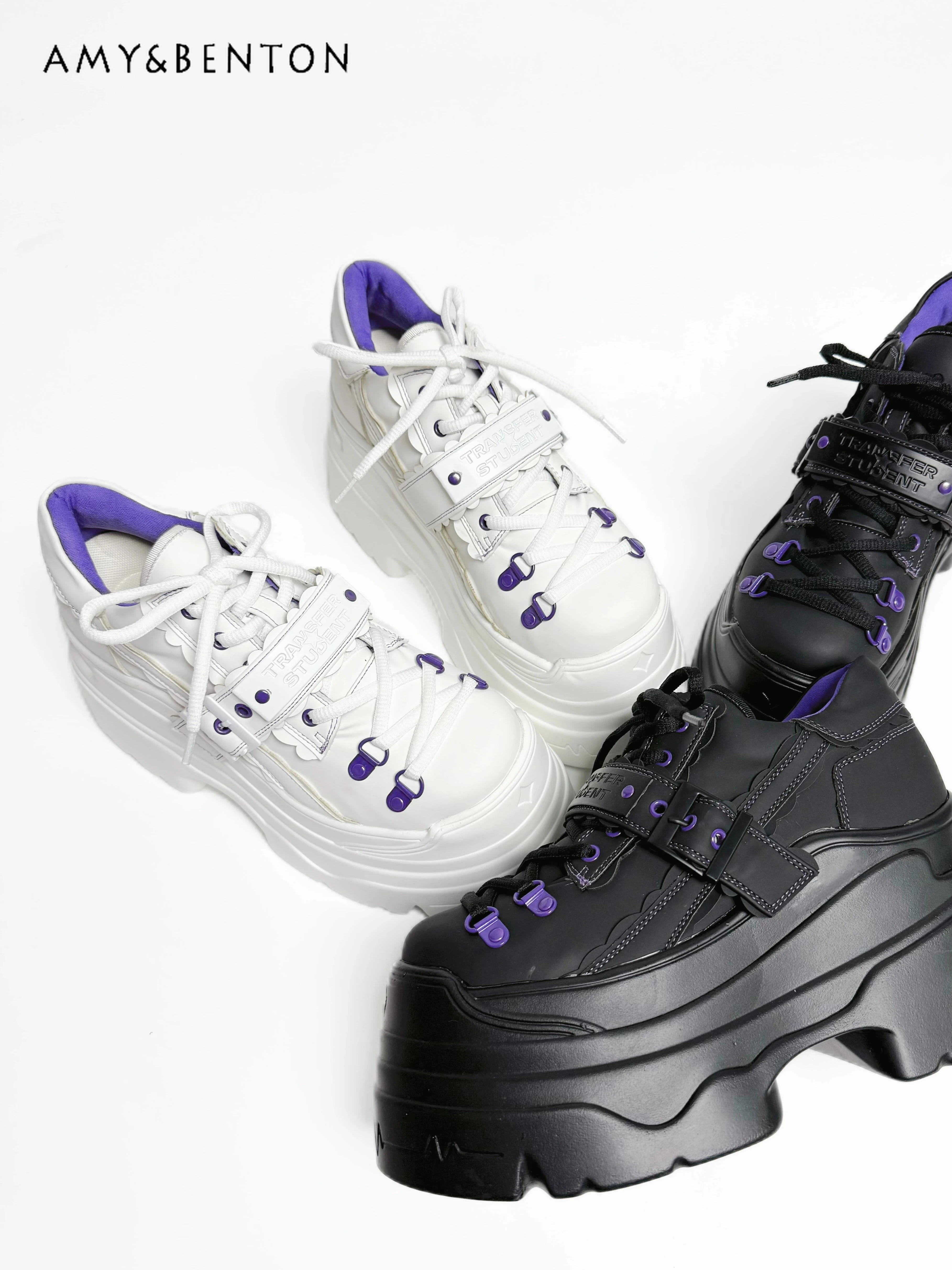 

Оригинальные туфли на платформе Subculture Y2K, японские туфли массового производства в стиле панк на толстой подошве, туфли с глубоким вырезом, повседневные кроссовки