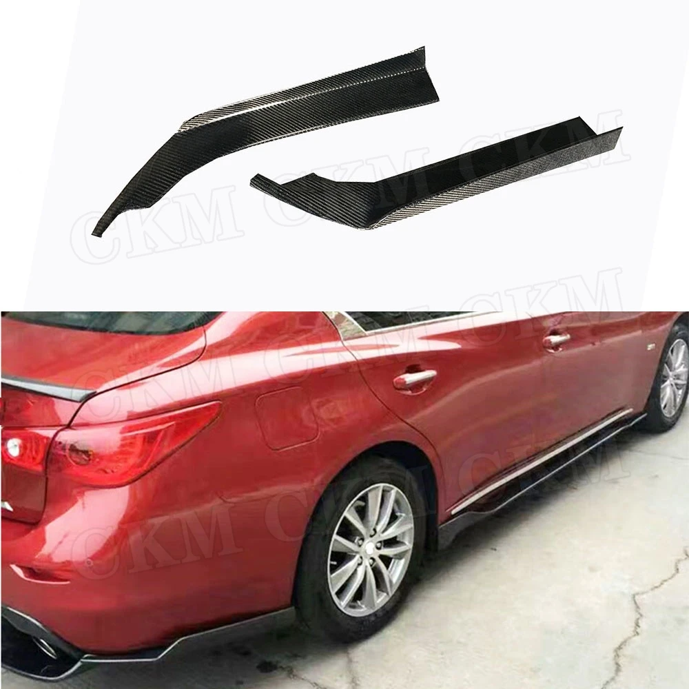 

Car Rear Splitters Add-on Side Aprons 2Pcs Universal Car Side Rear Bumper Lip Diffuser Splitter Wrap Diffuser Spoiler Canard