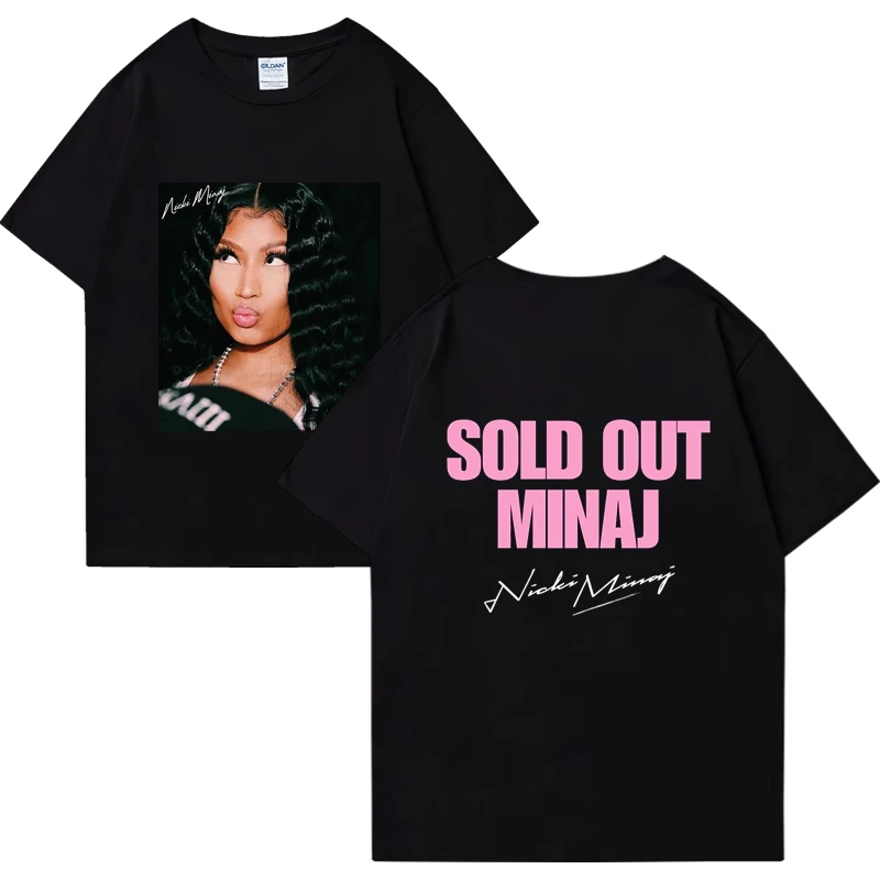 

Рэпер Nicki Minaj Tour Розовая футболка Friday Мужчины Женщины Хип-хоп Винтаж Негабаритные футболки с короткими рукавами Унисекс Популярные топы Лето