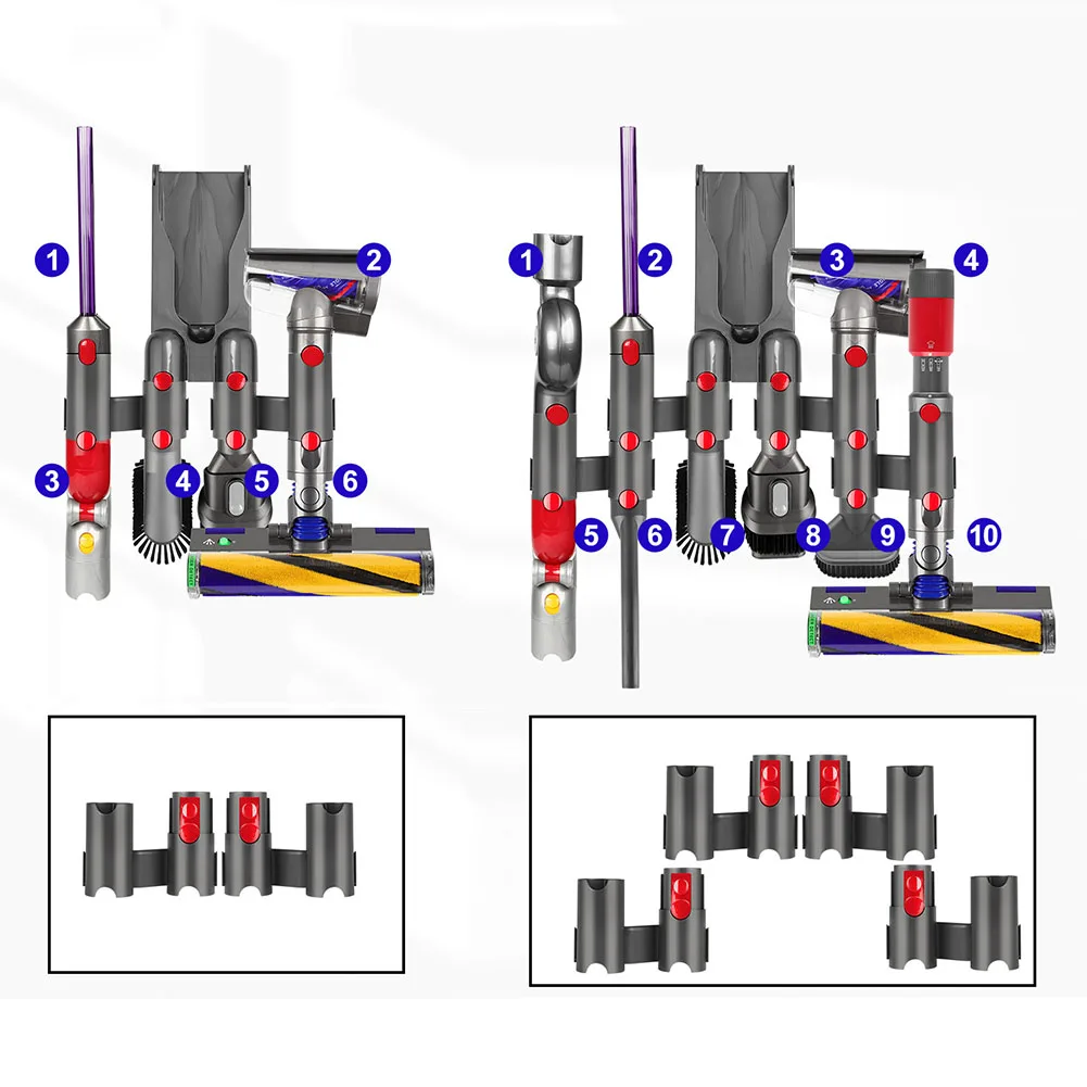 For Dyson V7 V8 V10 V11 V12 V15 Vacuum Cleaner Place Brush Head Nozzle Cleaning Accessories Bracket Storage Shelf Tools Holder