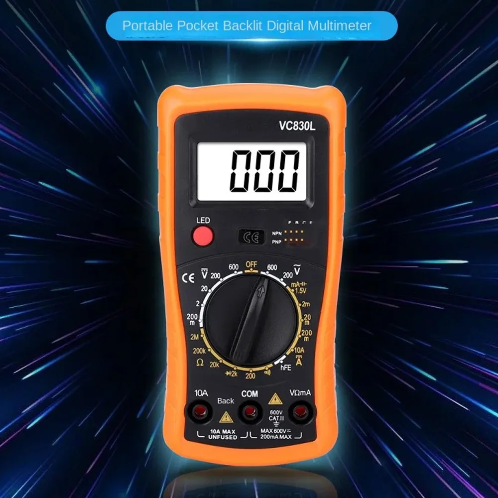 

Handheld Digital Multimeter Automatic Professional 1999 Counts Auto AC/DC Votage Tester Ohm Current Ammeter Detector Tool