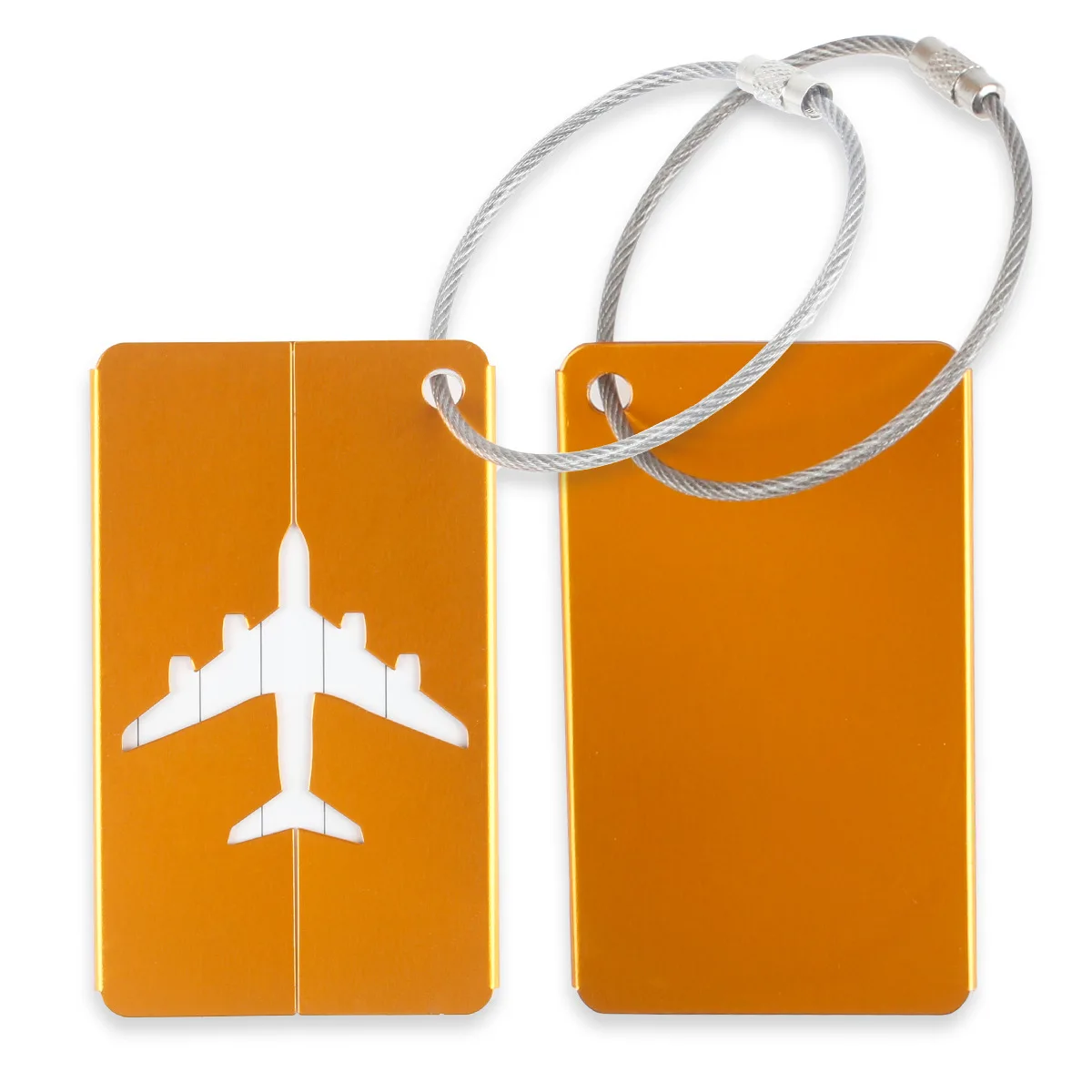 

1pc Aluminium Travel Luggage Tag Suitcase Address Label Holder Metal Luggage Tag Card Holder Fashion Tag Travel Accessories