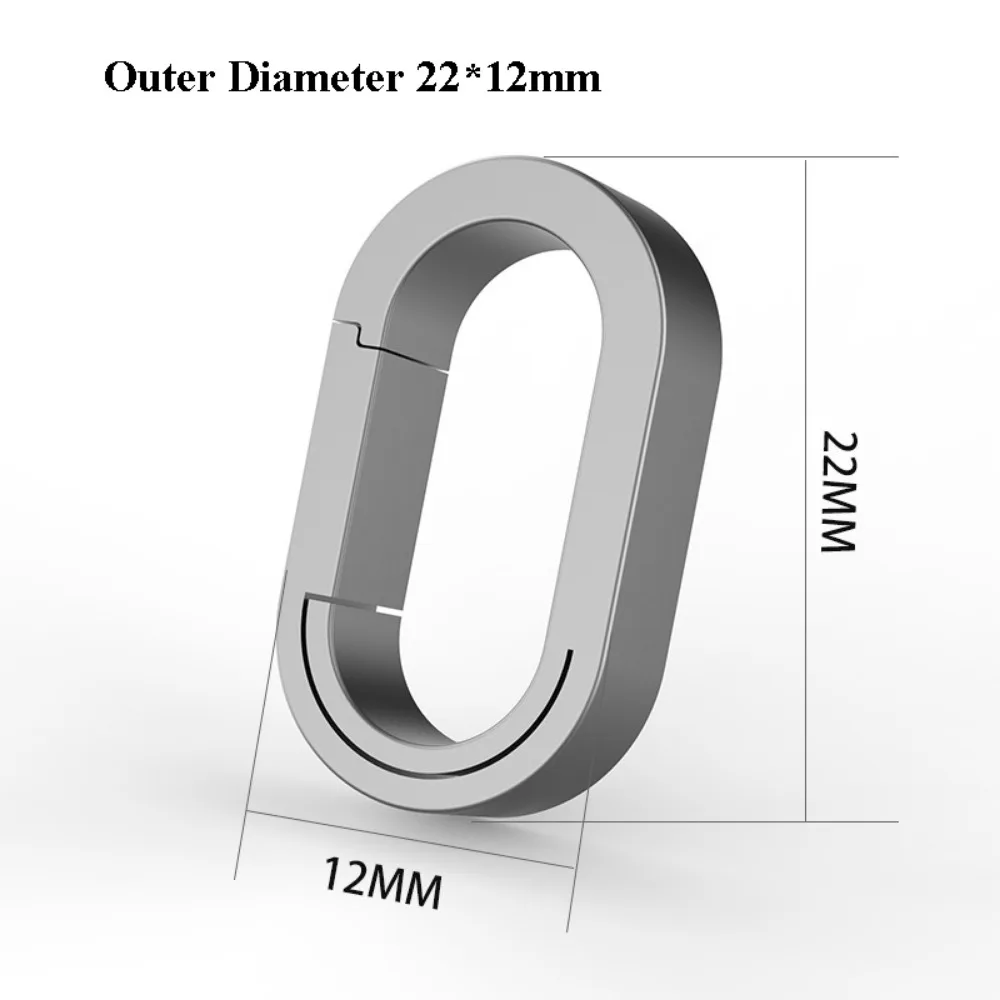 New TC4 Real Titanium Alloy Key Rings Super Lightweight Side Push Keychains Buckle Pendant 9 Styles Male Creativity Gift