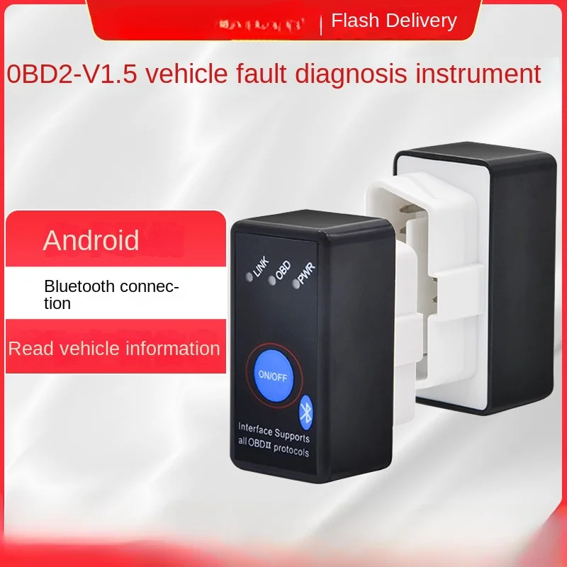 Bluetooth with Switch Elm327 Obd2 V1.5 Car Fault Diagnosis Detector Driving Computer