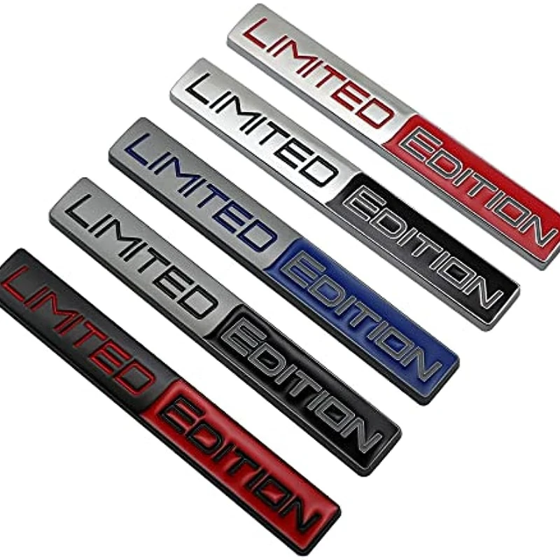 3D Limited Edition Auto Racing Sport Adhesive Emblem Rear Trunk Badge Fender Sticker Body Decal Car Stickers