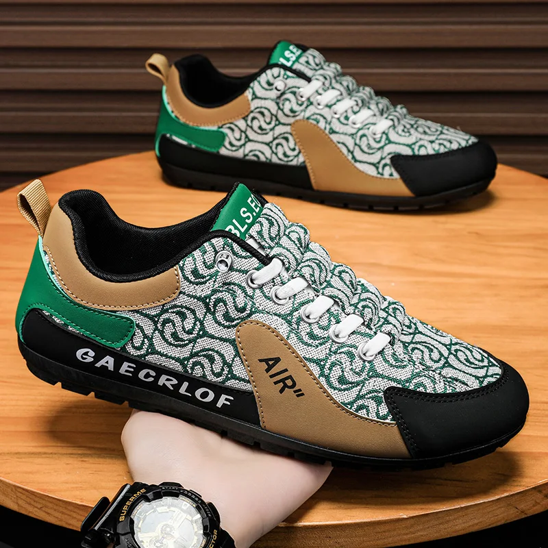 

2025 Sneaker Men Cover Bottom Board Shoe Fashion Casual Microfiber Leather Fabric Breathable Increased Internal Platform Shoes