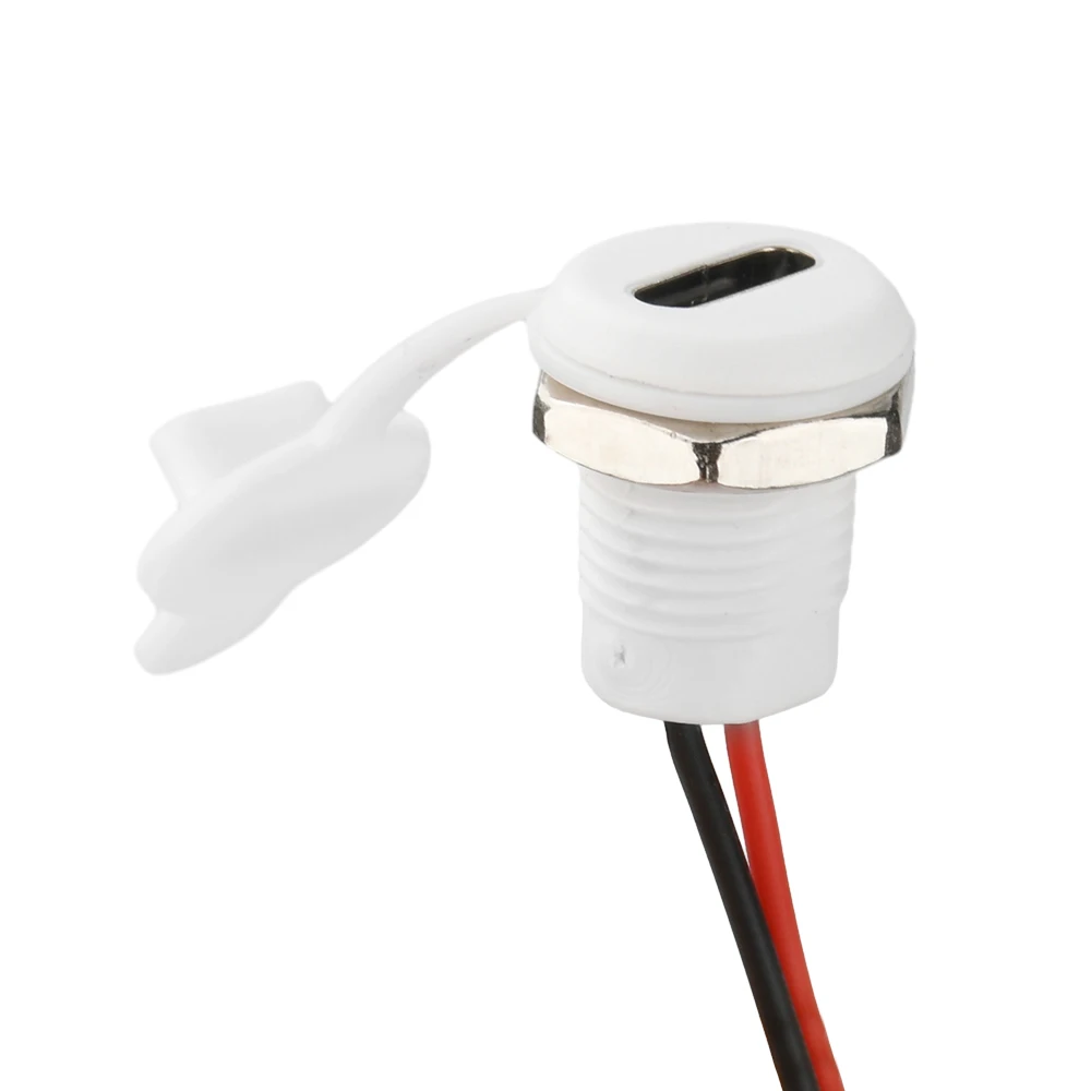2Pin Draht USB Typ-c Wasserdichten Stecker Direkte kompression weibliche basis Buchse Lade Interface Mit Schweißen – Detail 7