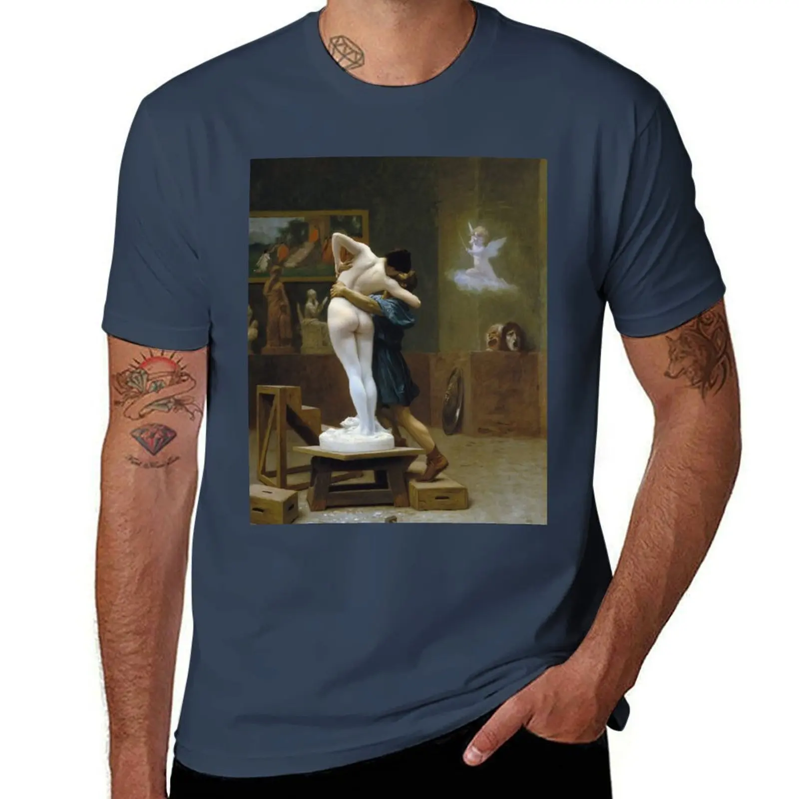 Jean-Leon Gerome - Pygmalion And Galatea T-Shirt Comfortable Work Wear Tee