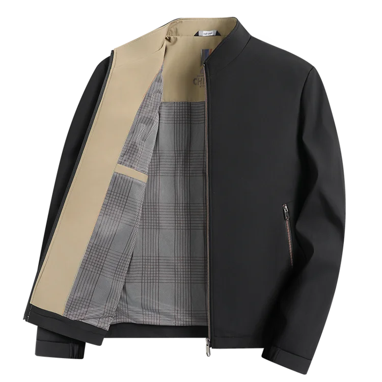 

Весна 2024, мужская куртка с воротником-стойкой, уличная бейсбольная одежда, повседневная модная мужская одежда среднего возраста, ветрозащитная длинная све