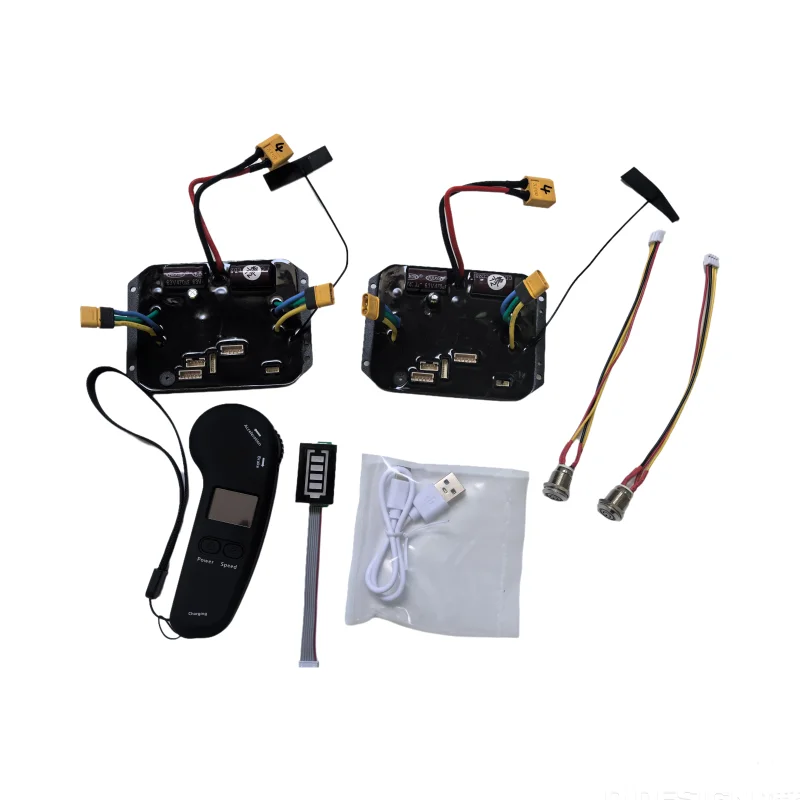 

4-AWD ESC 4-колесный мотор-концентратор для электрического скейтборда и скутера 70 83 90 105 двигатель с ЖК-дисплеем 2,4 ГГц