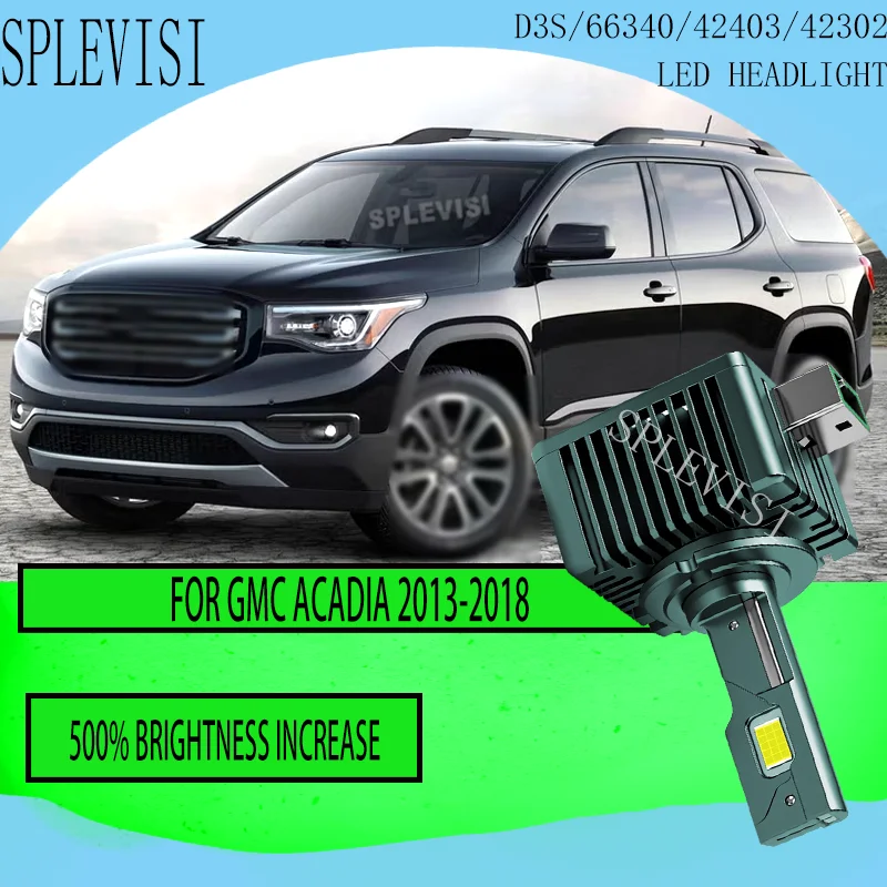 2x HID Xenon D3S faro LED de coche 120W 12V DC faros delanteros de coche hasta 50000 horas para GMC Acadia 2013 2014 2015 2016 2017 2018