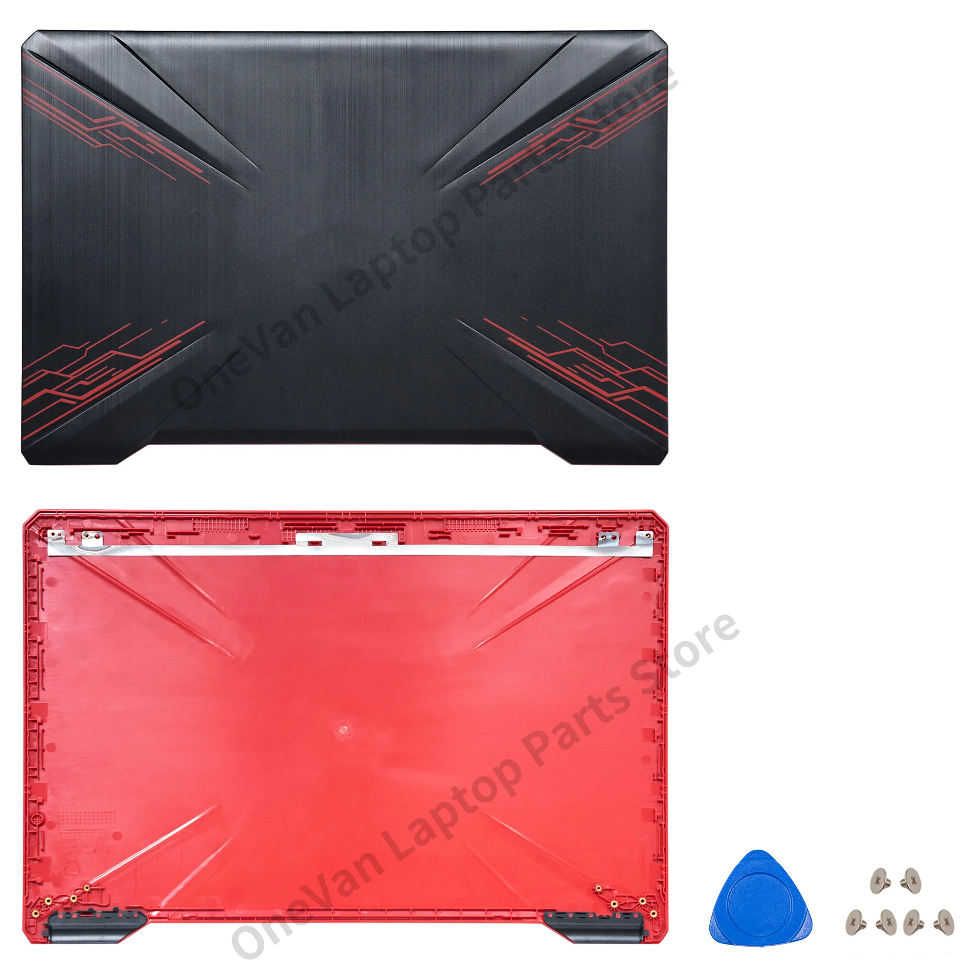 NEW Laptop Case For Asus FX504 FX504G FX504GD FX504GM FX80 FX80G FX80GD Laptop LCD Back Cover Front bezel Hinges Top Case