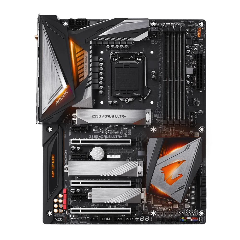 Imagem -04 - Placa-mãe Ultra Aorus Placa-mãe Intel Fases 12 Plus M.2 Triplo Digital Vrm com Guardas Térmicos Gigabyte-z390