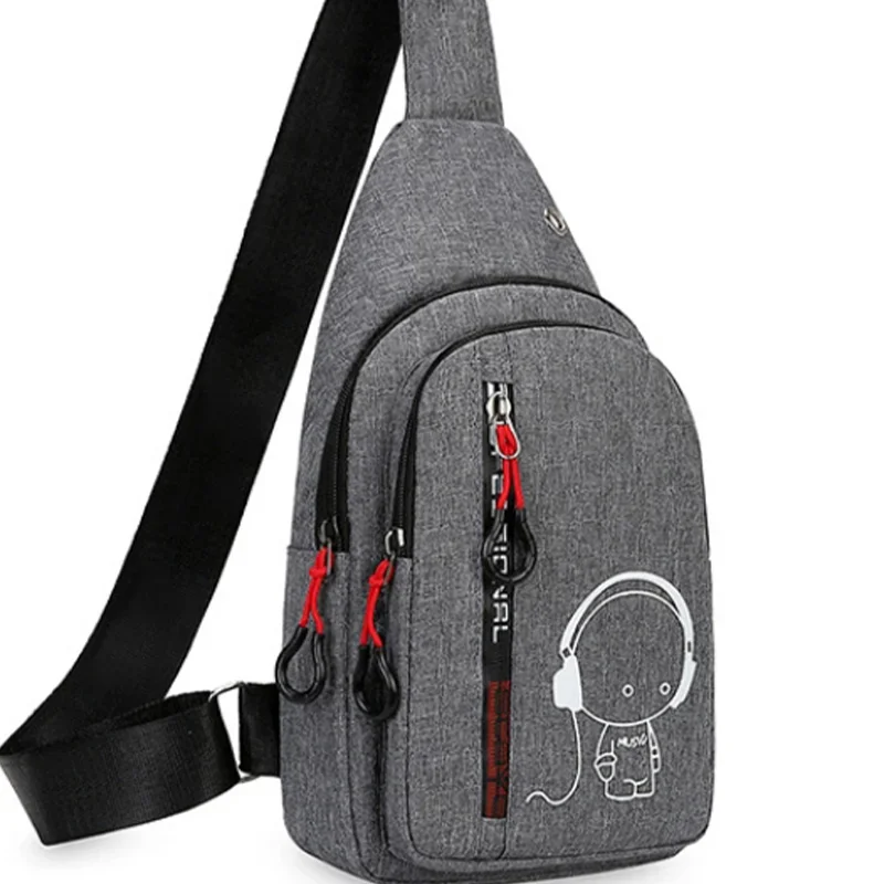 Sac à bandoulière phosphorescent pour hommes et femmes, sac de poitrine décontracté, course à pied, sports de plein air